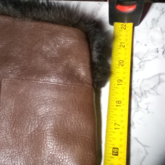 *SOLD*  Michael Kors Knee High Boots Clara Wedge Tumbled Leather Mocha Brown 8.5 - Picture 12 of 16